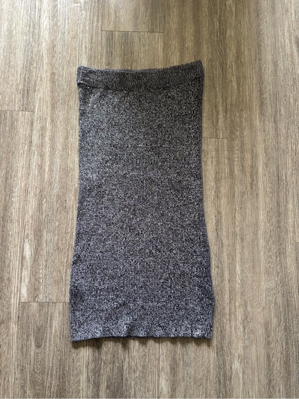 Dynamite Gray Marled Knit Pencil Skirt